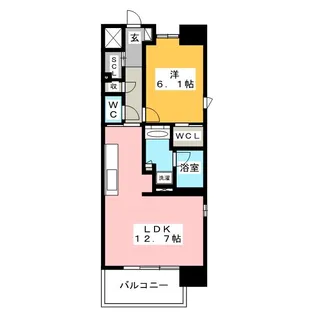 プレディアコート御器所【1階】の間取り
