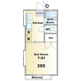 M&Kハイツ【2階】の間取り