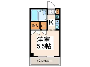 タウンハイツ鴨居【2階】の間取り
