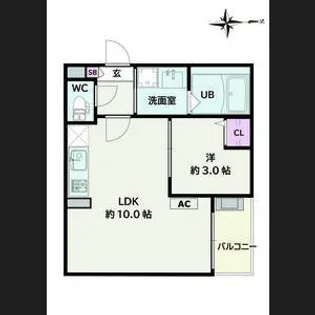 Jack motoshibatahigashiII【2階】の間取り