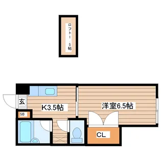 アリス高砂第1A【2階】の間取り