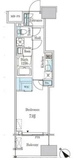 レガシス中目黒【8階】の間取り