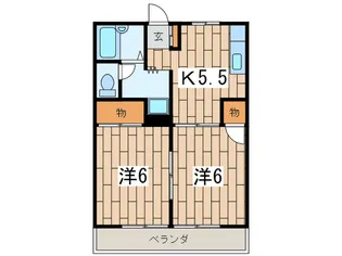 サンハイム富士見【1階】の間取り