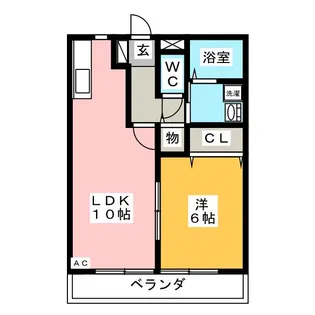 アルファーII【2階】の間取り