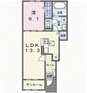 けやきレジデンスα【1階】の間取り