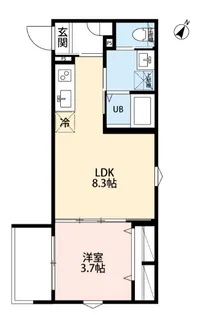 ルノン東所沢【3階】の間取り