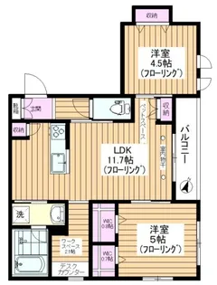 【築浅☆旭化成ヘーベルメゾン】TK.アルシオネ【2階】の間取り