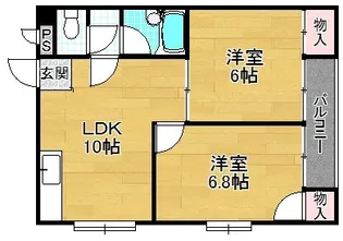 ウエストワンIII【4階】の間取り