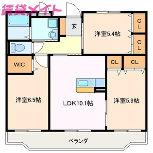 ルミエール栄【2階】の間取り