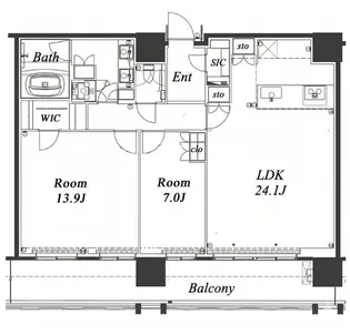 NAGOYA the TOWER【40階】の間取り