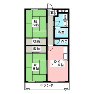 サンマリッチ【1階】の間取り