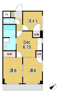 TAGAコーポラス【4階】の間取り