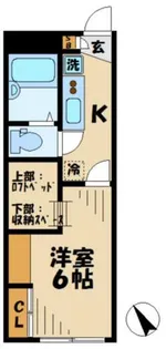 レオパレスグローリア(38807)【2階】の間取り