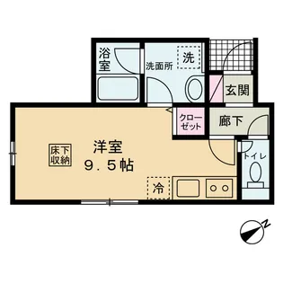 エスワンハイツ古淵【1階】の間取り