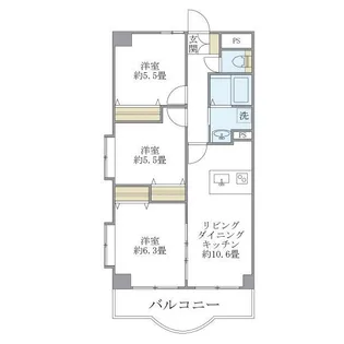 西船橋スクエアガーデン【7階】の間取り