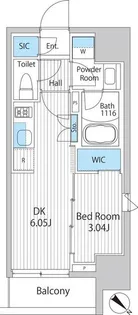 IPSE東京月島【8階】の間取り