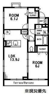 グリーンパーク仲町台【1階】の間取り