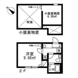 アザーレ・パッシオ東林間B【1階】の間取り