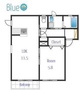 アメニティハウス【1階】の間取り