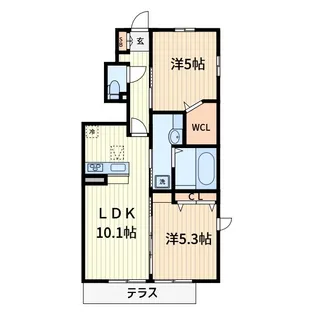 セジュール【1階】の間取り