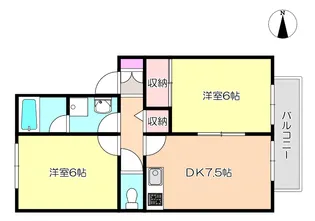 メゾンクレール 207【2階】の間取り