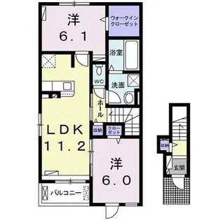 リバティ16【2階】の間取り
