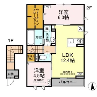 Aolani【2階】の間取り