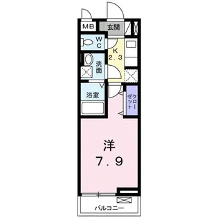 ヌーベル・オーブ・ヒル【2階】の間取り