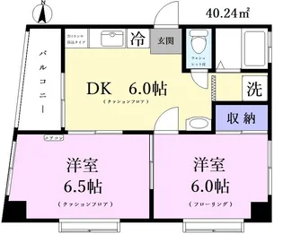 ヴィラサカイIII(スリー)【2階】の間取り