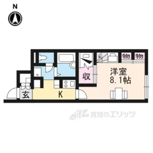 レオパレス篠山【1階】の間取り