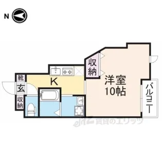 シャンテー長尾【1階】の間取り