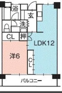 京福日之出マンション【7階】の間取り
