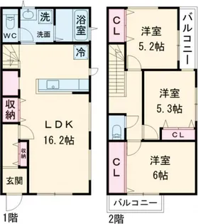 aust【1階】の間取り