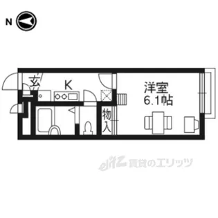 レオパレス佐井通【2階】の間取り