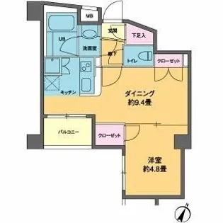 カスタリア南麻布(カスタリアミナミアザブ)【2階】の間取り