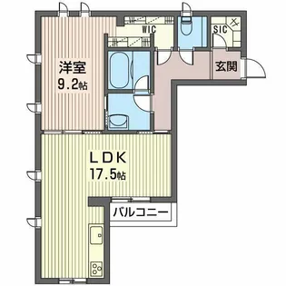 ヴァンヴェール533【1階】の間取り
