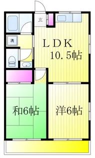 第二サニーハイツ【2階】の間取り