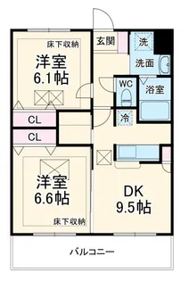 ルネス カトレアコート【3階】の間取り