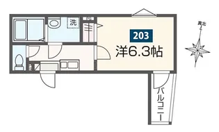 MELDIA上溝3【2階】の間取り