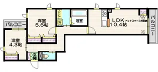 Maison・Courage【2階】の間取り
