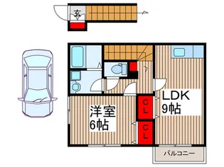 パナメゾン三佑【2階】の間取り