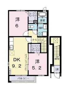 ベルレット・中山【2階】の間取り