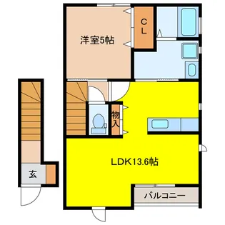 ファインテラス【2階】の間取り