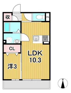 ミライナ【1階】の間取り