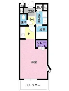 レインボー【1階】の間取り