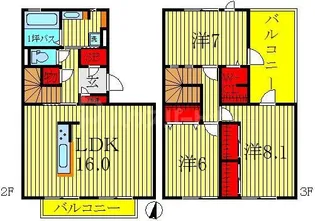 プルメリアの間取り