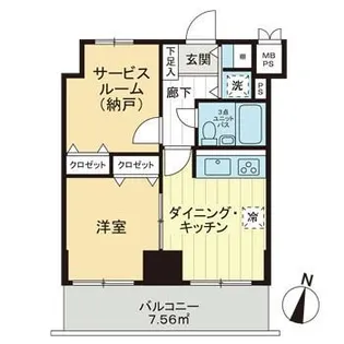 ライオンズマンション平塚宝町【3階】の間取り