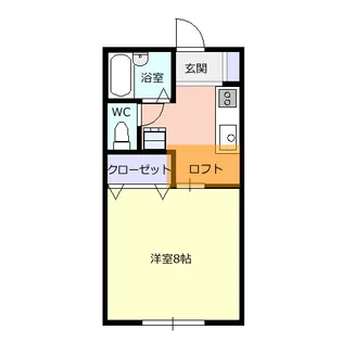 ハイツアメニティI・II【1階】の間取り