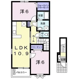 ブラン ミュール 七夕I【2階】の間取り