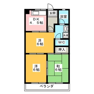 レジデントリバティー【3階】の間取り